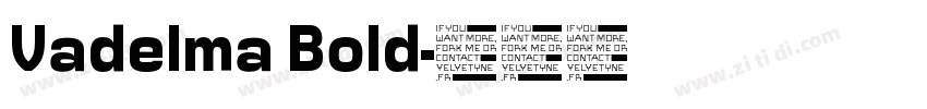 Vadelma Bold字体转换